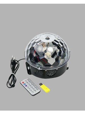 Rgb LED Disko Topu Projektör – Ev Partileri, Doğum Günleri ve Eğlence Için Işık Şovu Tdms