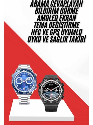 Akıllı Saat 1.62 Inç Ultimate Nabız Sensörlü Sesli Görüşme Yapabilen Tdms-07
