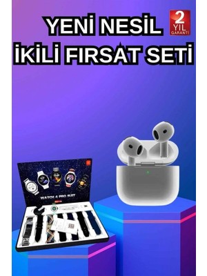 3.nesil Tws Bluetooth Kulaklık Bluetooth Bağlantılı Akıllı Saat Amoled Ekran Plastik Hasır Ko