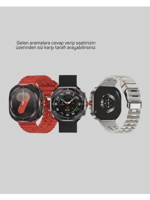 Modern Akıllı Saat Kablosuz Şarj Sosyal Medya Bildirimli Tdms-07