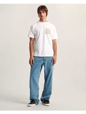 Vans Stretch Stack Crackle Ss Tee Erkek Beyaz T-Shirt - VN000SWE