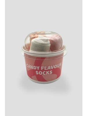  Defne Baby Cupcake Kutulu Premium Pamuklu Kız Çocuk Patik Çorap Seti