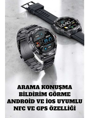 Akıllı Saat Arama Cevaplayan Titreşim Özelliğiyle Bildirim Görebilen Tdms-07