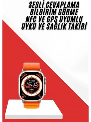 Akıllı Saat Gps Özelliği Bildirim Görme Adımsayar Sesli Görüşme Yapabilen Tdms-07
