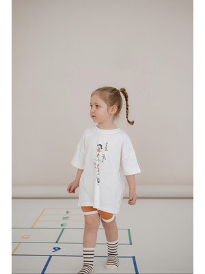 Oh la la Koala For Little Ones Brave Çocuk Baskılı Oversize Kısa Kollu T-Shirt