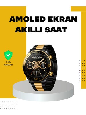 3 Bileklikli Amoled Akıllı Saat Bluetooth Çağrı ve Sağlık Takipli Tdms-07