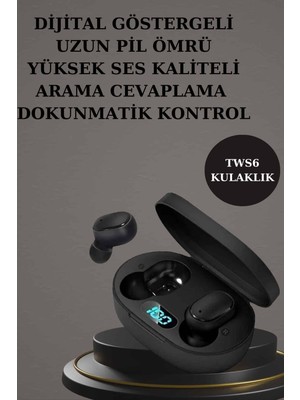 Nabız Ölçer Hediye Bileklikli Akıllı Saat ve Dijital Göstergeli Bluetooth Kulaklık Çoklu Şa