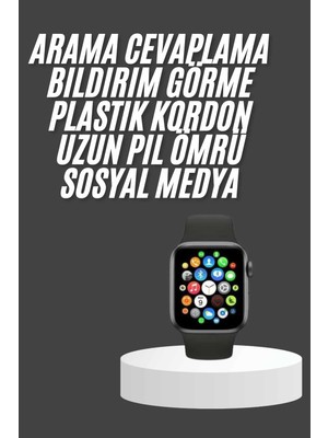 Akıllı Saat Çok Fonksiyonlu Uyku Takibi Adımsayar Nabız Ölçer Arama Cevaplayan Tdms-07