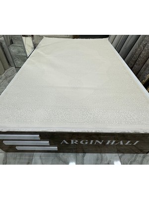 Bahar Premium Beyaz Halı Akrilik Halı Salon Halısı Argın Halı