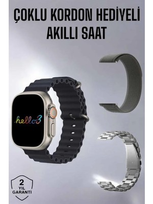 Akıllı Saat Yeni Nesil Bluetooth Bağlantılı Uyku Sağlık Takibi Gps ve Nfc Uyumlu Tdms-07
