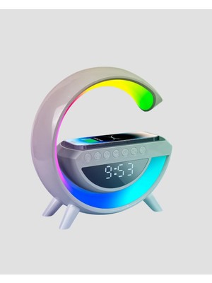 15W Hızlı Şarj Destekli LED Atmosfer Işığı ve Alarm Fonksiyonlu Lamba Tdms-07