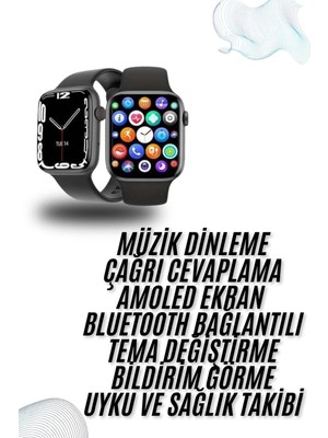 Plastik Kordonlu Kalp Atışı Uyku Takibi ve Çağrı Cevaplayabilen Akıllı Saat Tdms-07