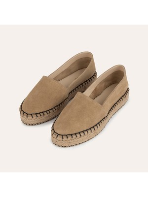 MUDO Örgü Tabanlı Süet Espadril