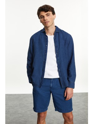 Keten Regular Fıt Gömlek