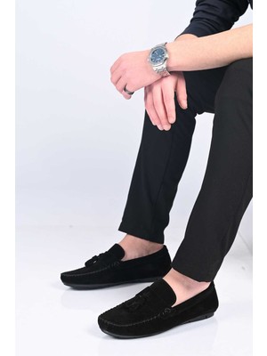 Bestello Bağcıksız Püsküllü Poliüretan Taban Hakiki Deri Loafer 028-2022-26Y Erkek Ayakkabı