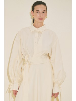 Manuka LABECA BAĞLAMALI GÖMLEK VANİLYA