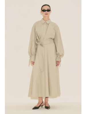 Manuka LABECA BAĞLAMALI GÖMLEK TAŞ