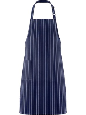 Quicksteps Professional Boyun Askılı Önlük Doruk Gabardin Lacivert Beyaz Lacivert Beyaz