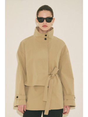 Manuka Rıa Tasarım Trençkot Kum