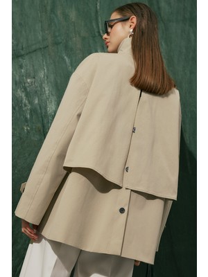 Manuka Rıa Tasarım Trençkot Taş