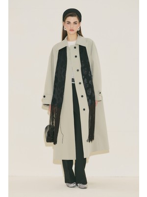 Manuka Malene Düğmeli Trençkot Yeşil