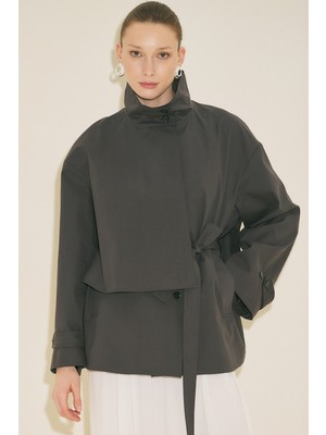 Manuka Rıa Tasarım Trençkot Antrasit