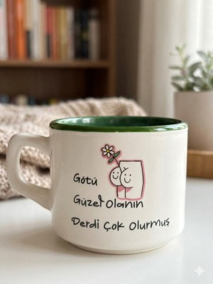 Palto Tasarım Götü Güzel Olanın Derdi Çok Olurmuş Beyaz Venüs Kupa -Hediyelik Kupa Fincan