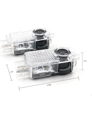 Femex Audi Araçlar Için Pilli Yapıştırmalı Kapı Altı Led Logo