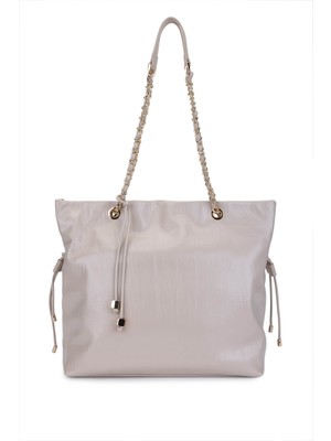 Tamer Tanca Kadın Suni Deri Bej Omuz Çanta 921 27299 Bn Cnt Y26 Bej