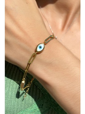 Spossy Silver Jewelry 3 Lü Küçük Nazar Göz Bileklik