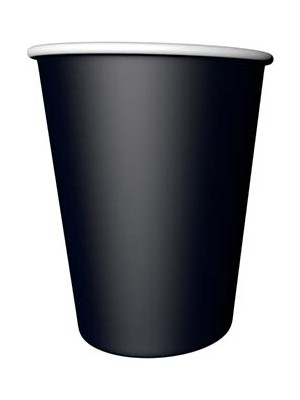 Party Express Karton Bardak 8'li - Siyah