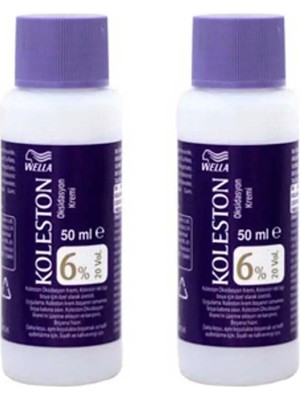 Wella Koleston Koleston Peroksit 6% Sıvı Oksidasyon Kremi 50 ML X2 Adet