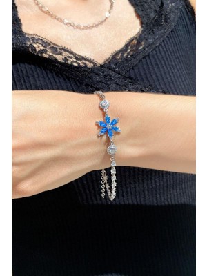 Spossy Silver Jewelry Çiçek Tasarım Bileklik