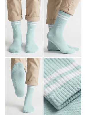 Katia & Bony Kadın Şeritli Soket Çorap Açık Yeşil