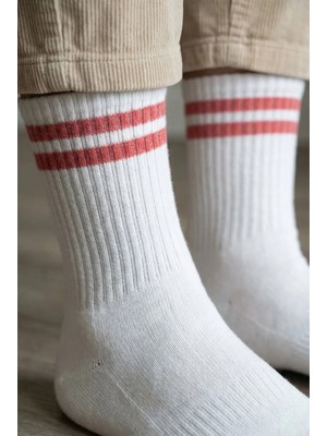 Katia & Bony Kadın Şeritli Soket Çorap Ekru
