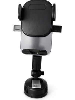 YAPAX Universal Araç Içi Telefon Tutucu Cam Vantuzlu 360° Dönebilen Güçlü Vakumlu Telefon Standı Tüm Telefonlarla Uyumlu