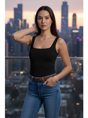 Nuitamore Dikişsiz Pamuk Kadın Atlet – %90 Pamuk %10 Elastan, Yumuşak ve Nefes Alan Basic Atlet