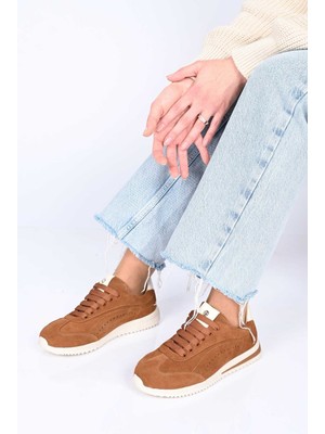 Bestello Bağcıklı Eva Taban Hakiki Deri Sneaker 338-7110 Kadın Ayakkabı