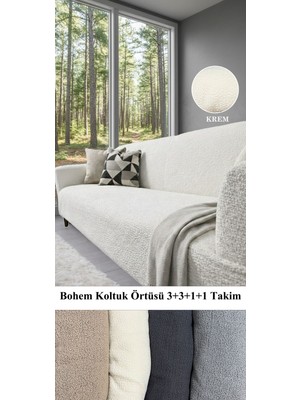 Upmall En Yeni Bohem Desen Kanepe Örtüsü | Lastikli Koltuk Örtüsü |çekyat Örtüsü| Koltuk Kılıfı 3311 Takım