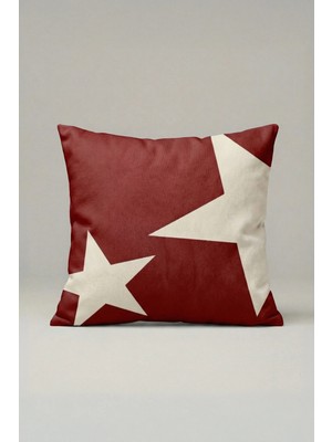 Viki Concept Modern Yıldız Desenli Kırlent Kılıfı 027 – 45X45 cm Dekoratif Yastık Kılıfı