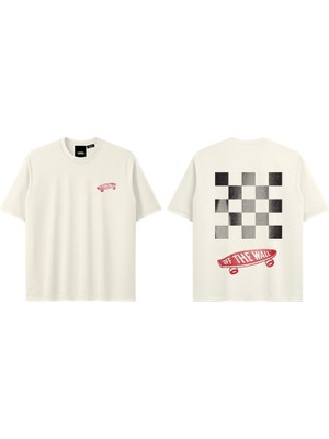 Vans Full Deck Ss Tshirt Erkek Beyaz T-Shirt - VN000T6V