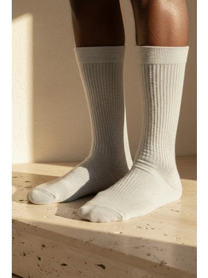 Katia & Bony Erkek Derbi Ekru Soket Çorap