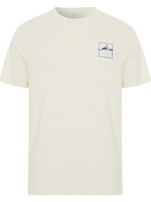 MUDO Comfort Fıt Baskılı Bisiklet Yaka T-Shırt