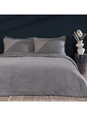 Puffy Merta Tek Kişilik Nevresim Takımı - Gri