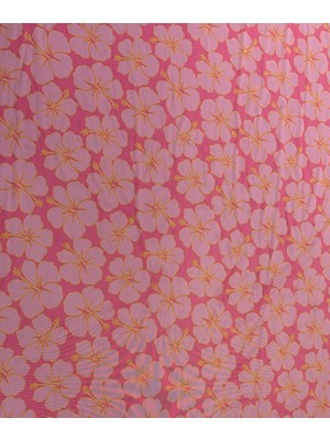 Kumaş Baskı Dünyası Çiçek Desenli Tül Kumaş %100 Polyester Likralı Tül Kumaş Elbise , Etek, Bluz , Gömlek , Pareo