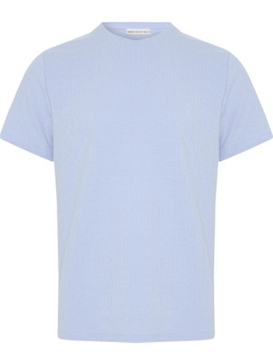 Bisiklet Yaka Kısa Kollu Örme T-Shırt