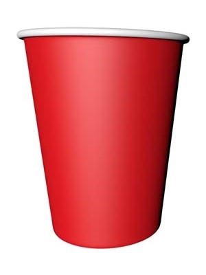 Party Express Karton Bardak 8'li - Kırmızı / Red