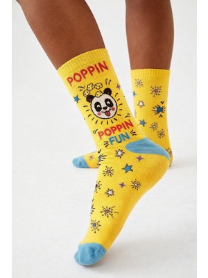 Katia & Bony Unisex Desenli Soket Çorap Sarı