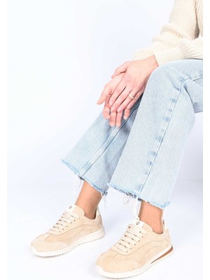 Bestello Bağcıklı Eva Taban Hakiki Deri Sneaker 338-7110 Kadın Ayakkabı