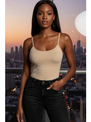 Nuitamore Bambu Kadın Atlet – Doğal Yumuşak Doku, Nefes Alan Dikişsiz Basic Atlet (Siyah / Bej / Beyaz)